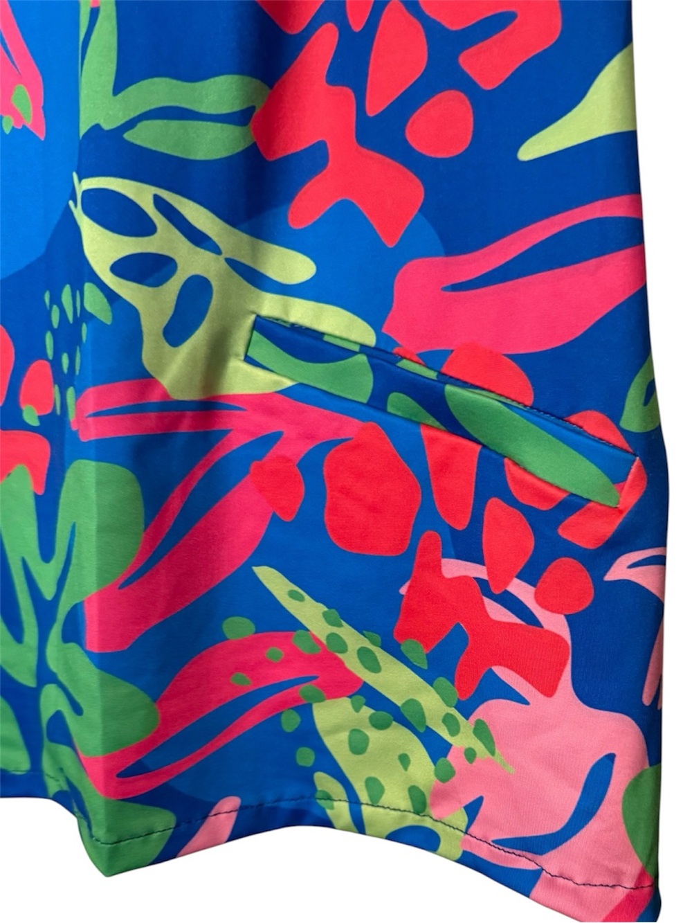 Katherine Way Tropical Scuba Top 2X Golf Resortwear Travel Shirt NWOT - Picture 5 of 8